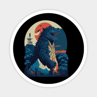 King of The monsters vector illustration design Magnet